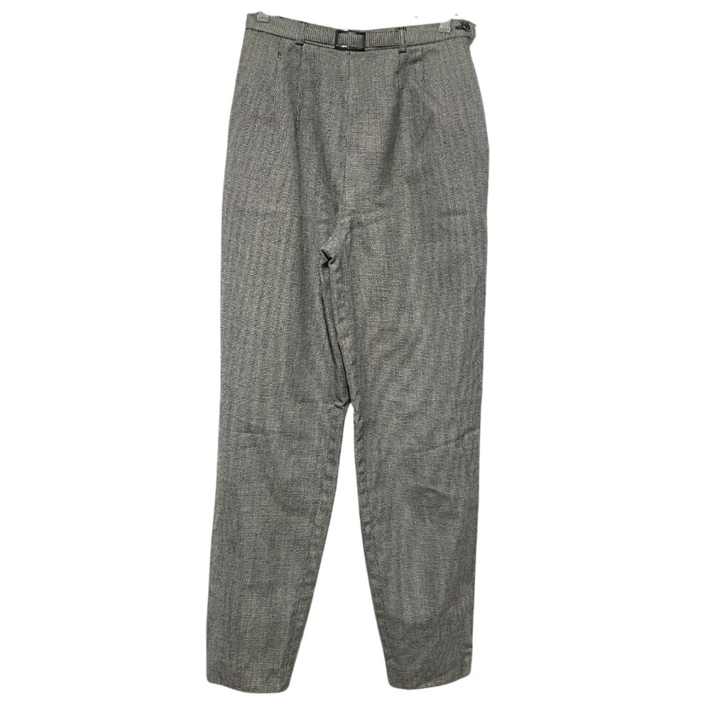 Vintage Harve Benard Wool Houndstooth High Rise Preppy Trousers Pants Size 4